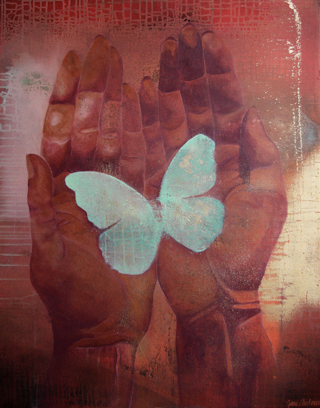A No name · akryl på lærred · 100x80 cm