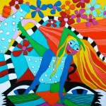 Kaffepause 80x80 cm