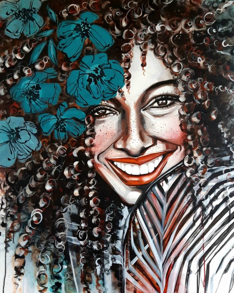 SMILE no 4 · 100X80 cm · acrylic on canvas