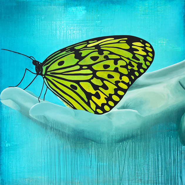 Symbiose 150x150 cm